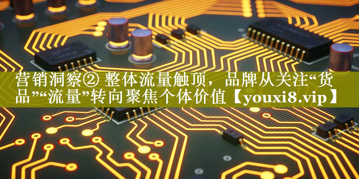 营销洞察② 整体流量触顶，品牌从关注“货品”“流量”转向聚焦个体价值